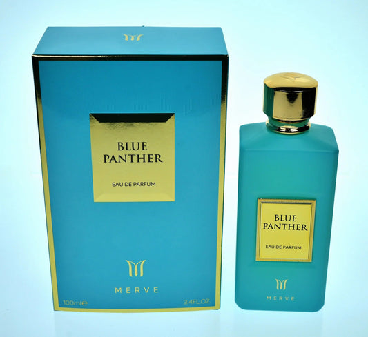 Merve Blue Panther Eau de Parfum perfume bottle