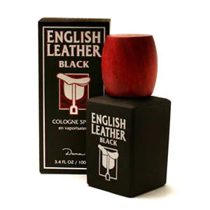 Dana English Leather Black Eau de Cologne perfume bottle