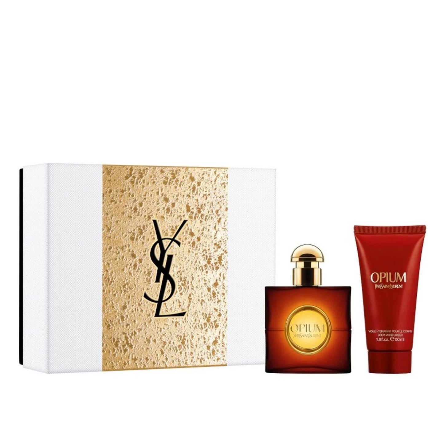 Yves Saint Laurent Opium Eau de Toilette bottle close-up detail