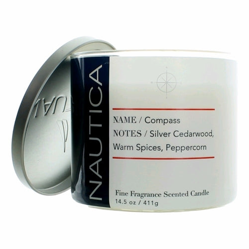 Compass 3 Wick Candle by Nautica perfume bottle