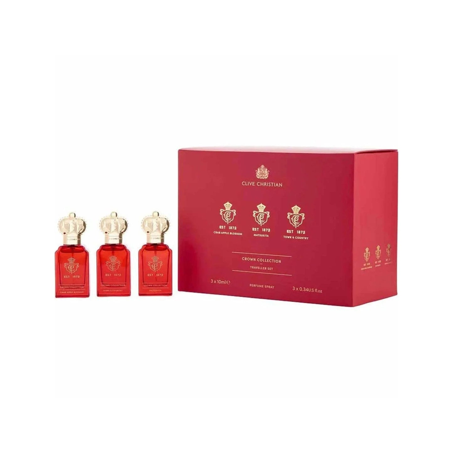 Clive Christian Crown Collection Traveller Set Parfum perfume bottle