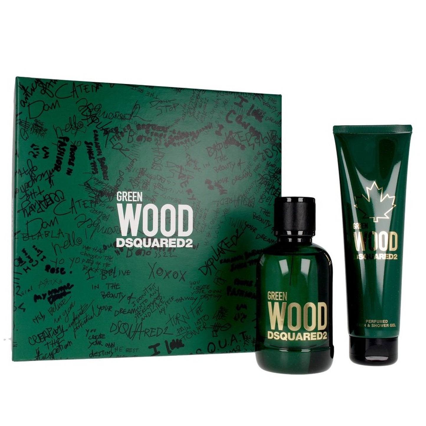 Dsquared2 Green Wood Eau de Toilette boxed presentation