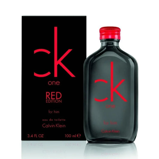 Ck One Red Edition Eau de Toilette perfume bottle