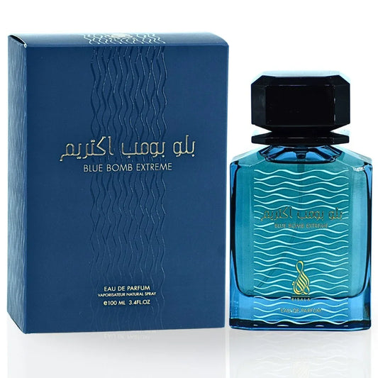 Risala Blue Bomb Extreme Eau de Parfum perfume bottle