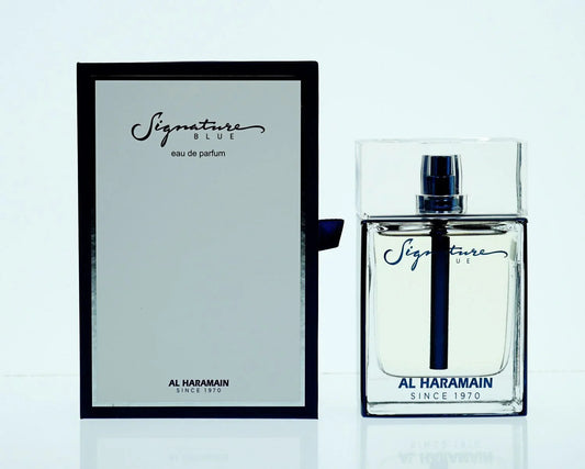 Al Haramain Signature Blue Eau de Parfum perfume bottle