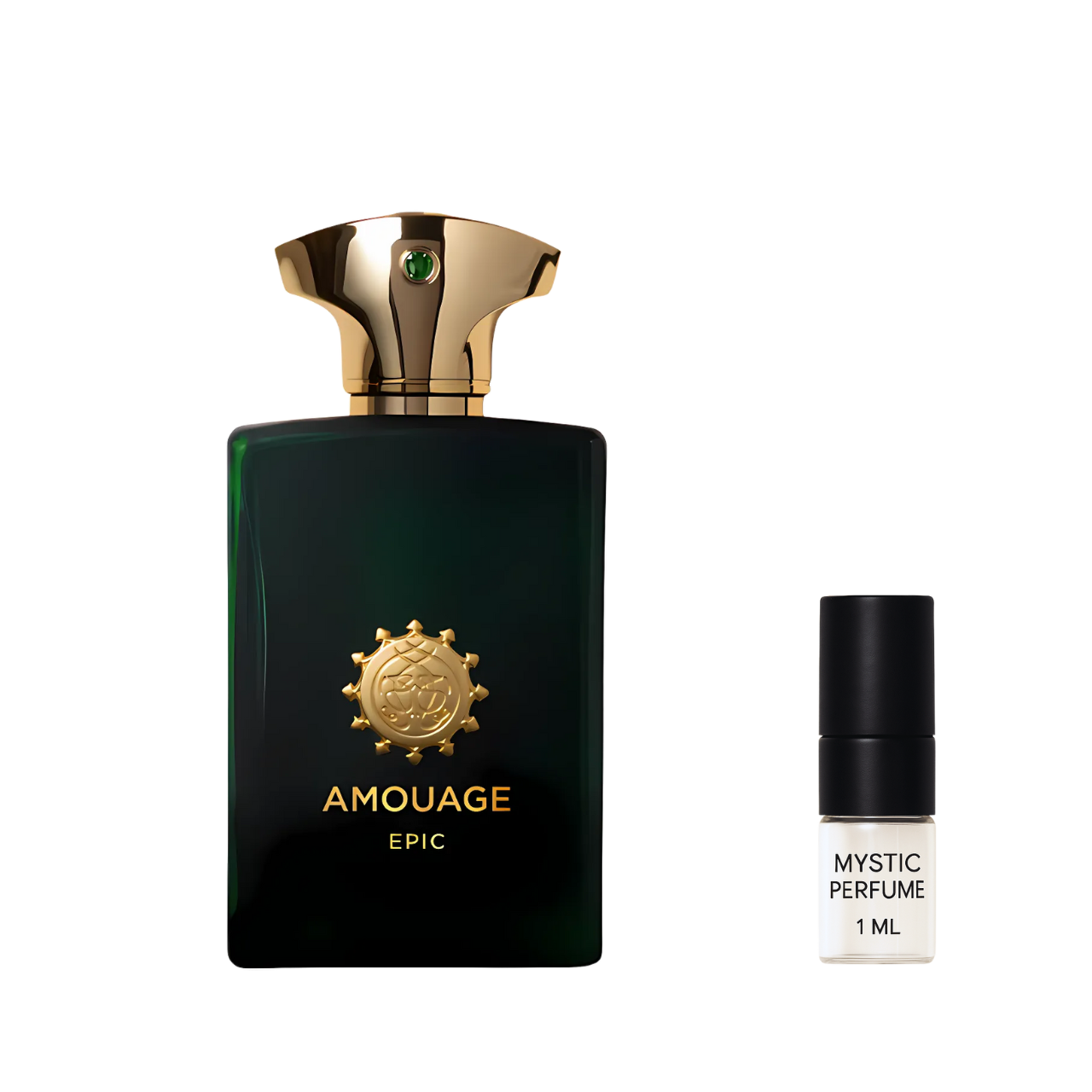 Amouage Epic Man sample vial label detail