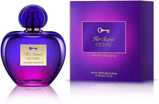Antonio Banderas Her Secret Desire Eau de Toilette perfume bottle