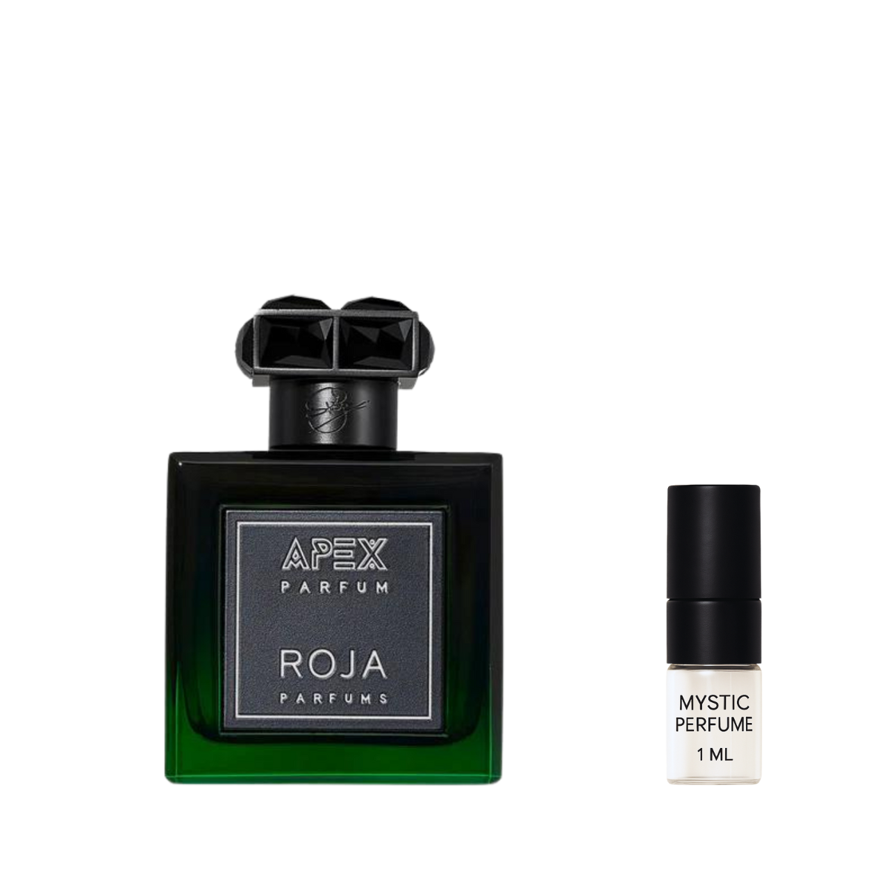 Roja Apex Parfum sample vial label detail