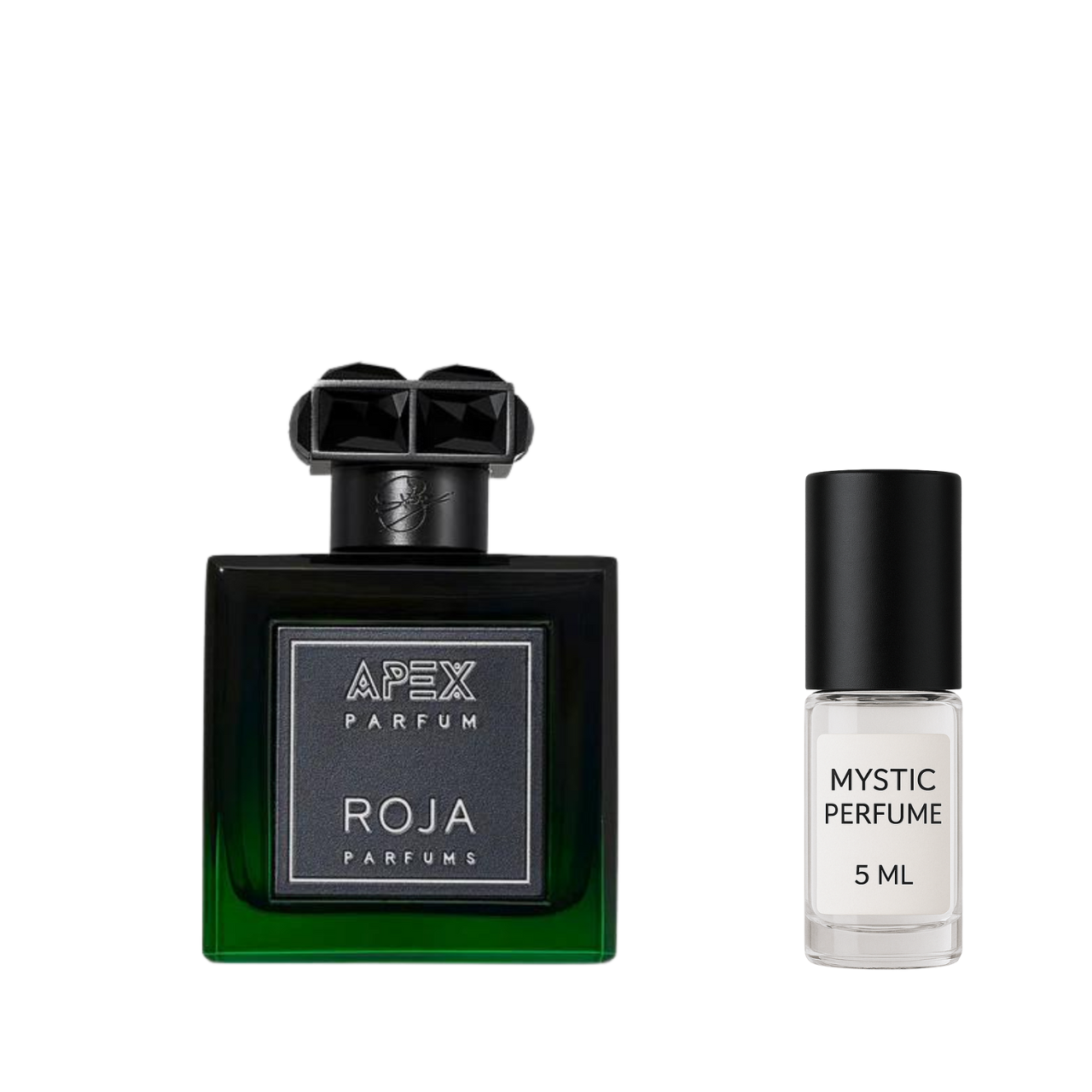 Roja Apex Parfum sample vial label detail