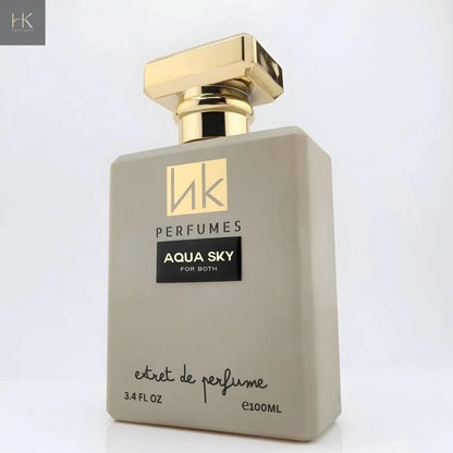Aqua Sky Cologne bottle close-up detail