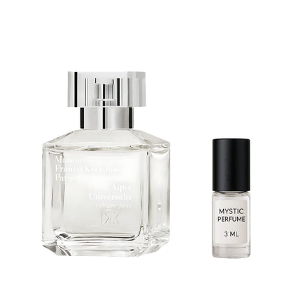 Maison Francis Kurkdjian Aqua Universalis Forte Cologne sample vial label detail