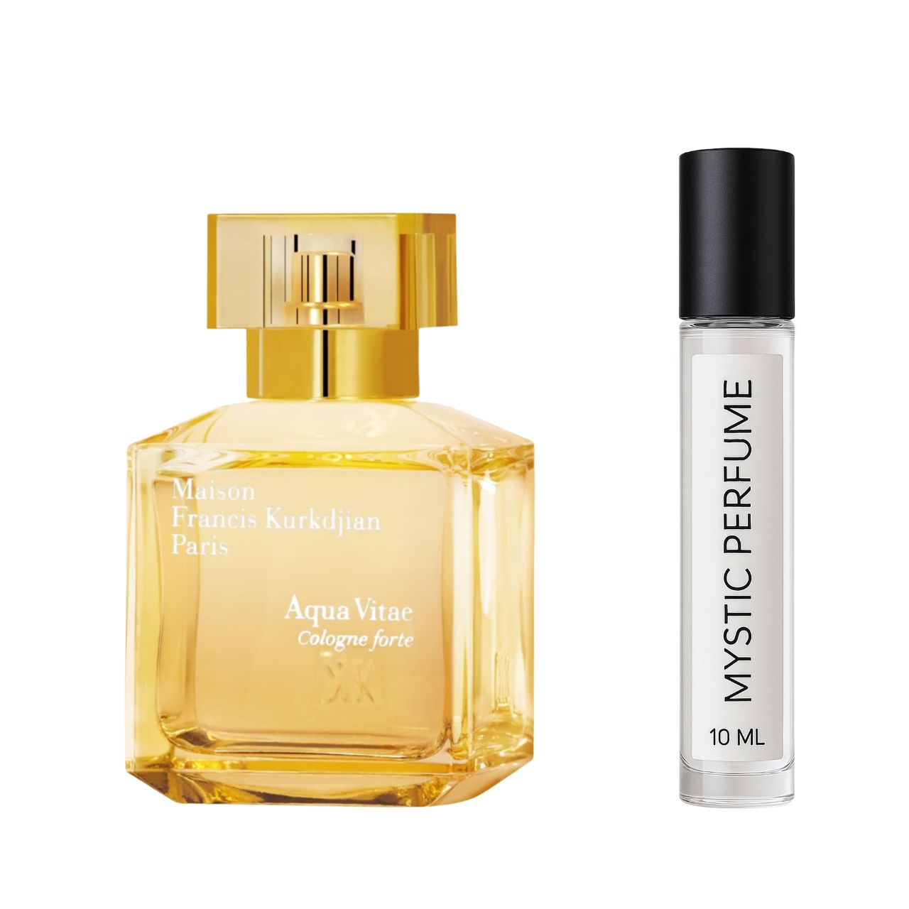 Maison Francis Kurkdjian Aqua Vitae Forte Cologne sample vial label detail