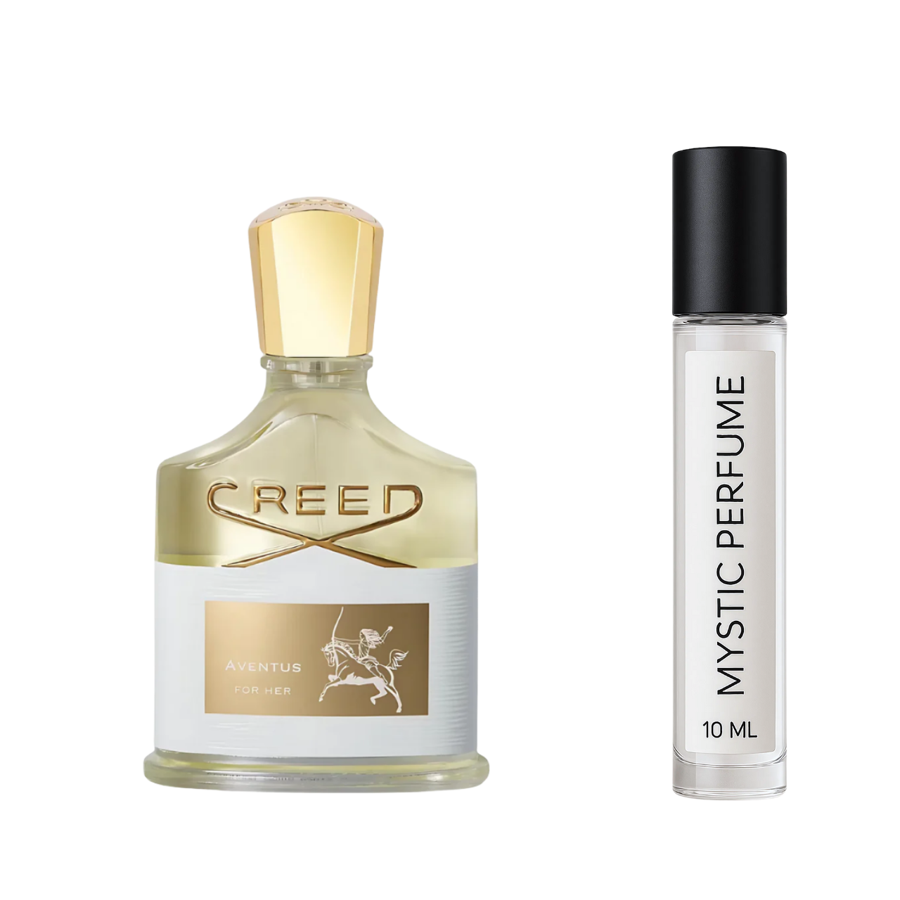 Creed Aventus sample vial label detail