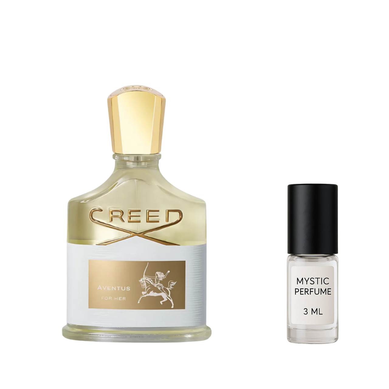 Creed Aventus sample vial label detail