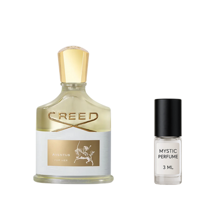 Creed Aventus sample vial label detail
