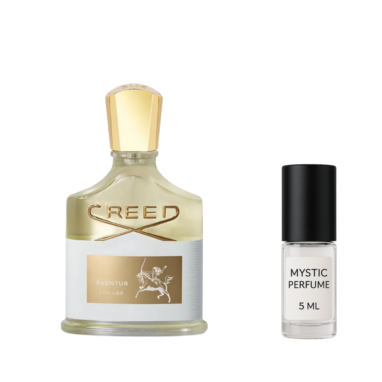Creed Aventus sample vial label detail