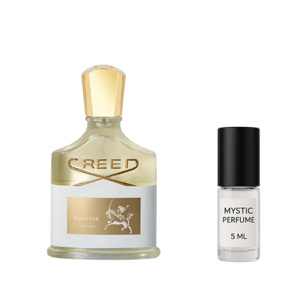 Creed Aventus sample vial label detail