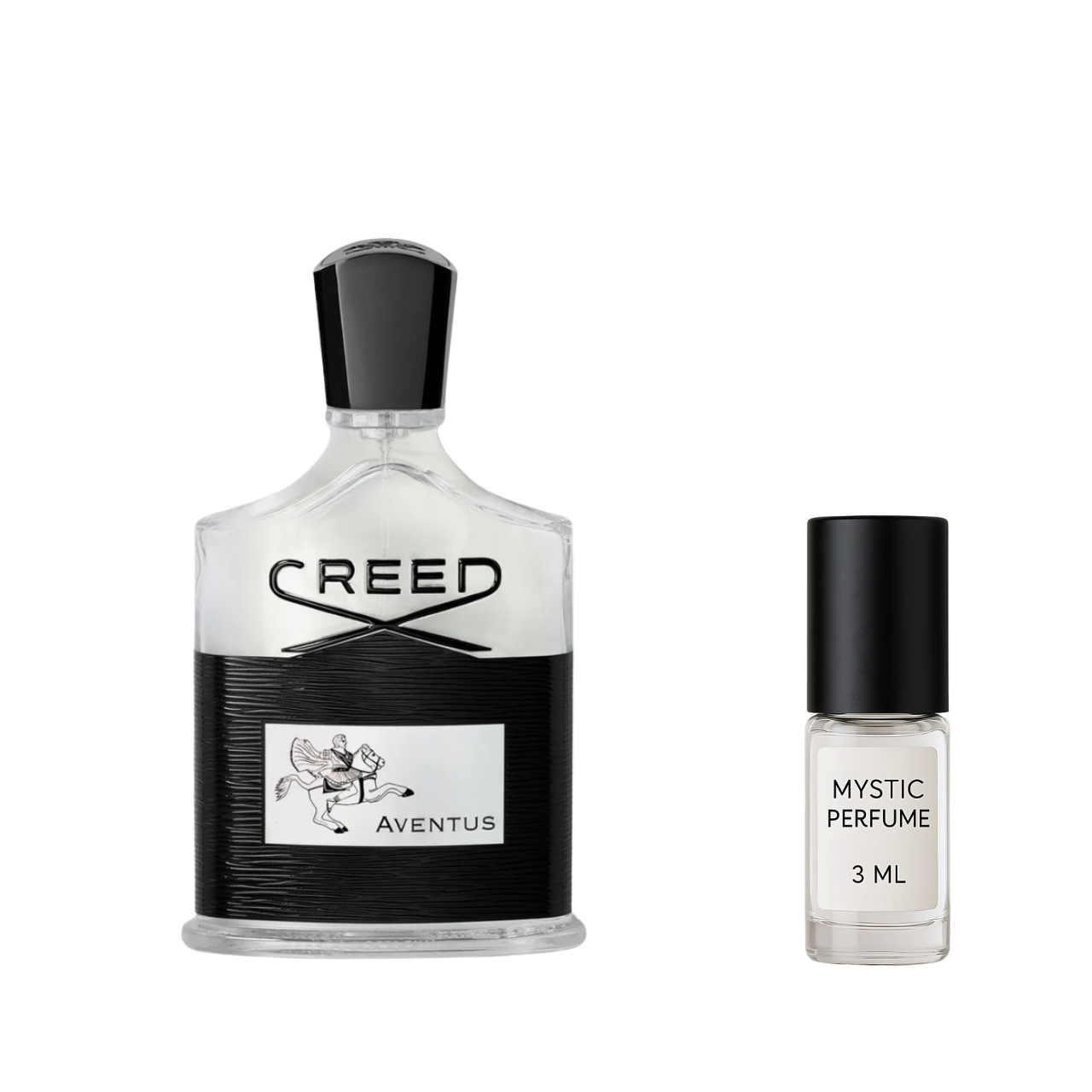 Creed Aventus sample vial label detail