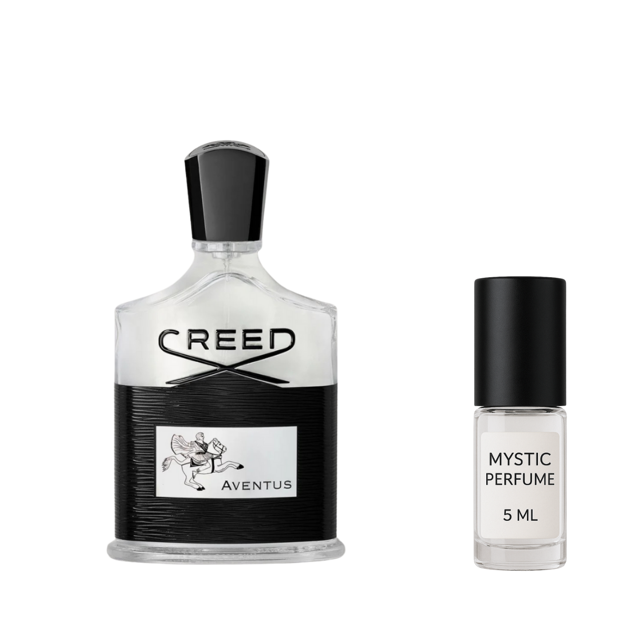 Creed Aventus sample vial label detail