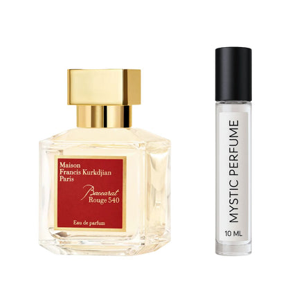 Maison Francis Kurkdjian Baccarat Rouge 540 Eau de Parfum sample vial label detail