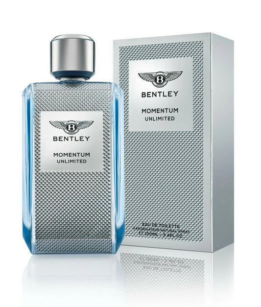 Bentley Momentum Unlimited Eau de Toilette perfume bottle