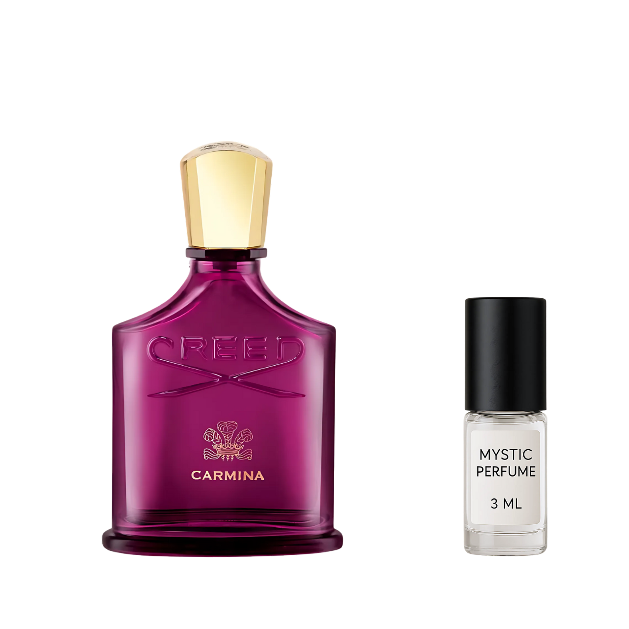 Creed Carmina sample vial label detail
