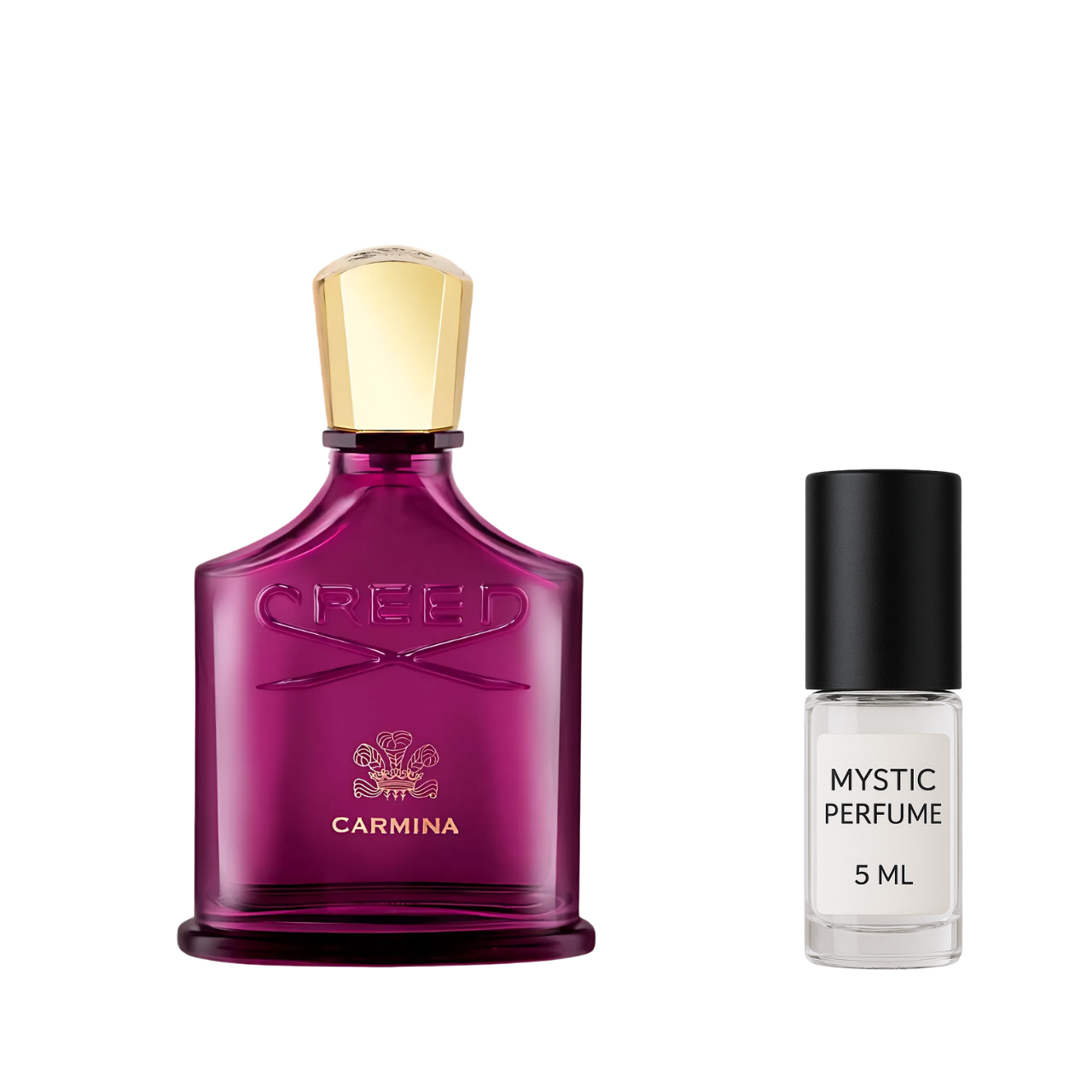 Creed Carmina sample vial label detail
