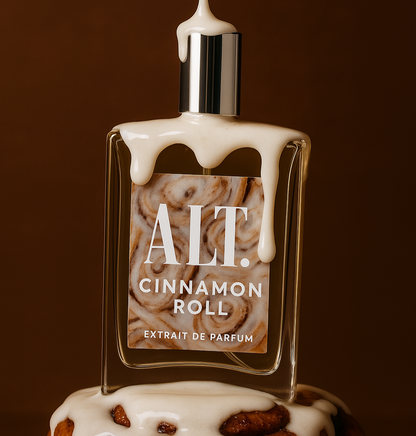 Cinnamon Roll bottle and box