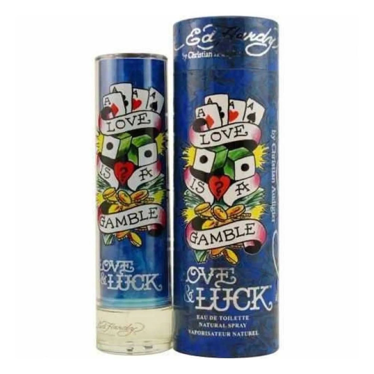 Christian Audigier Ed Hardy Love & Luck Eau de Toilette carton and packaging