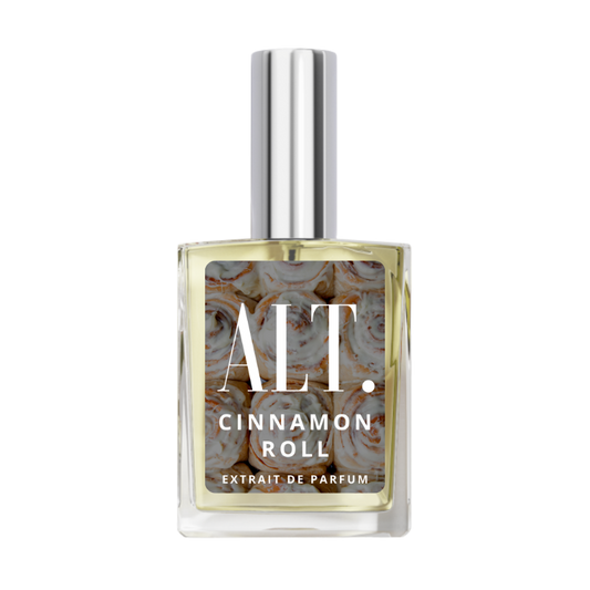 Cinnamon Roll perfume bottle