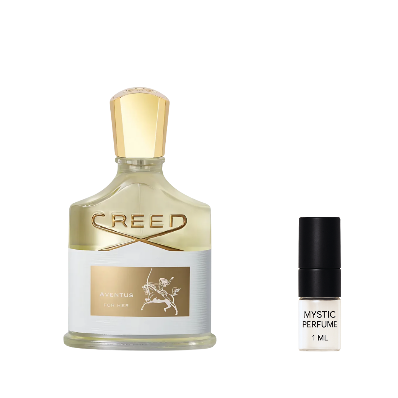 Creed Aventus sample vial label detail