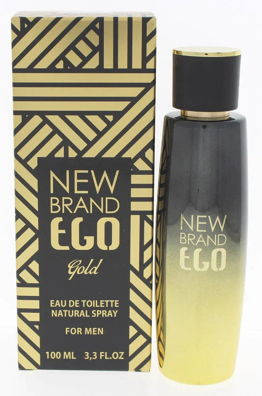 New Brand Ego Gold Eau de Toilette perfume bottle