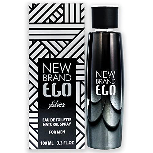 New Brand Ego Silver Eau de Toilette perfume bottle