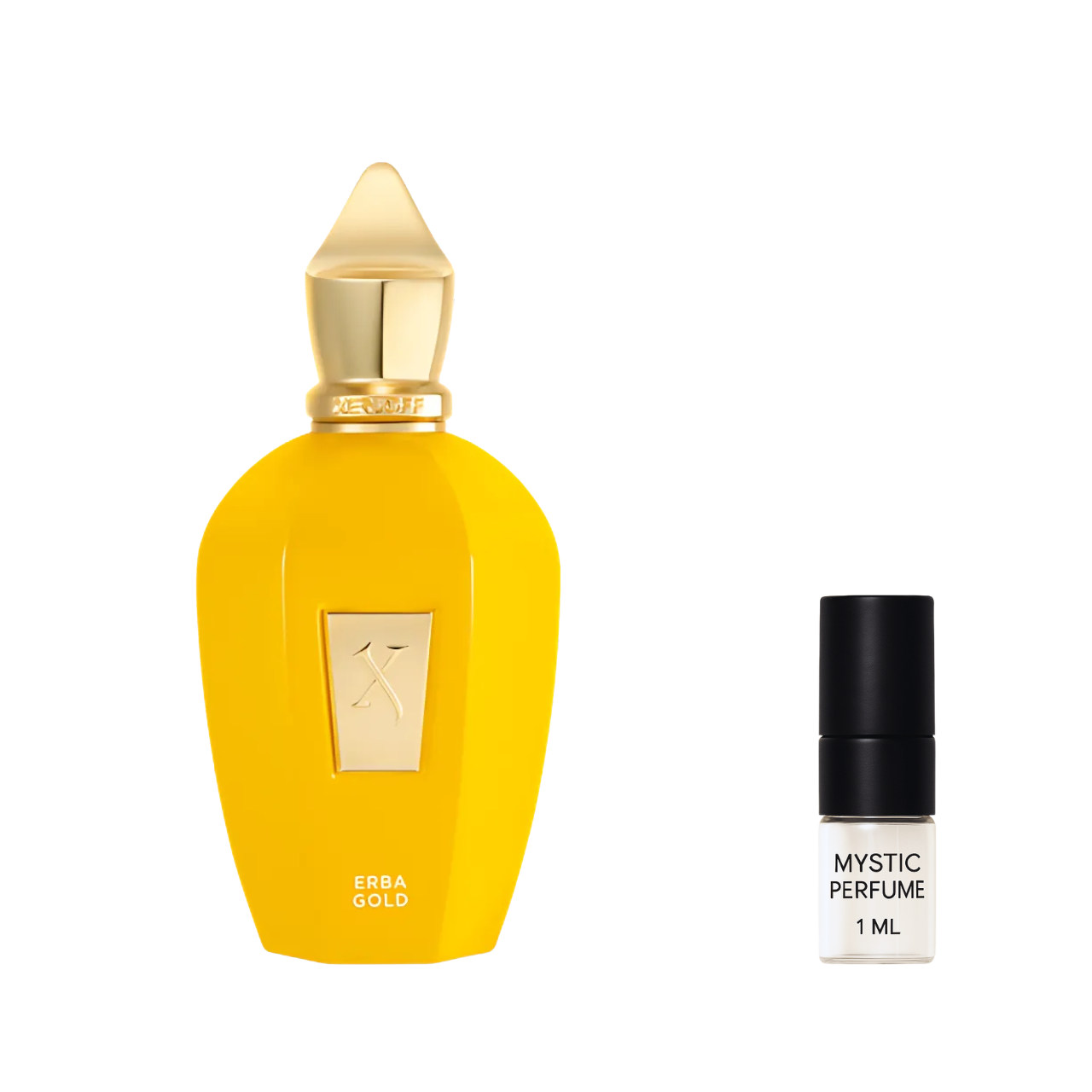 Xerjoff Erba Gold sample vial label detail