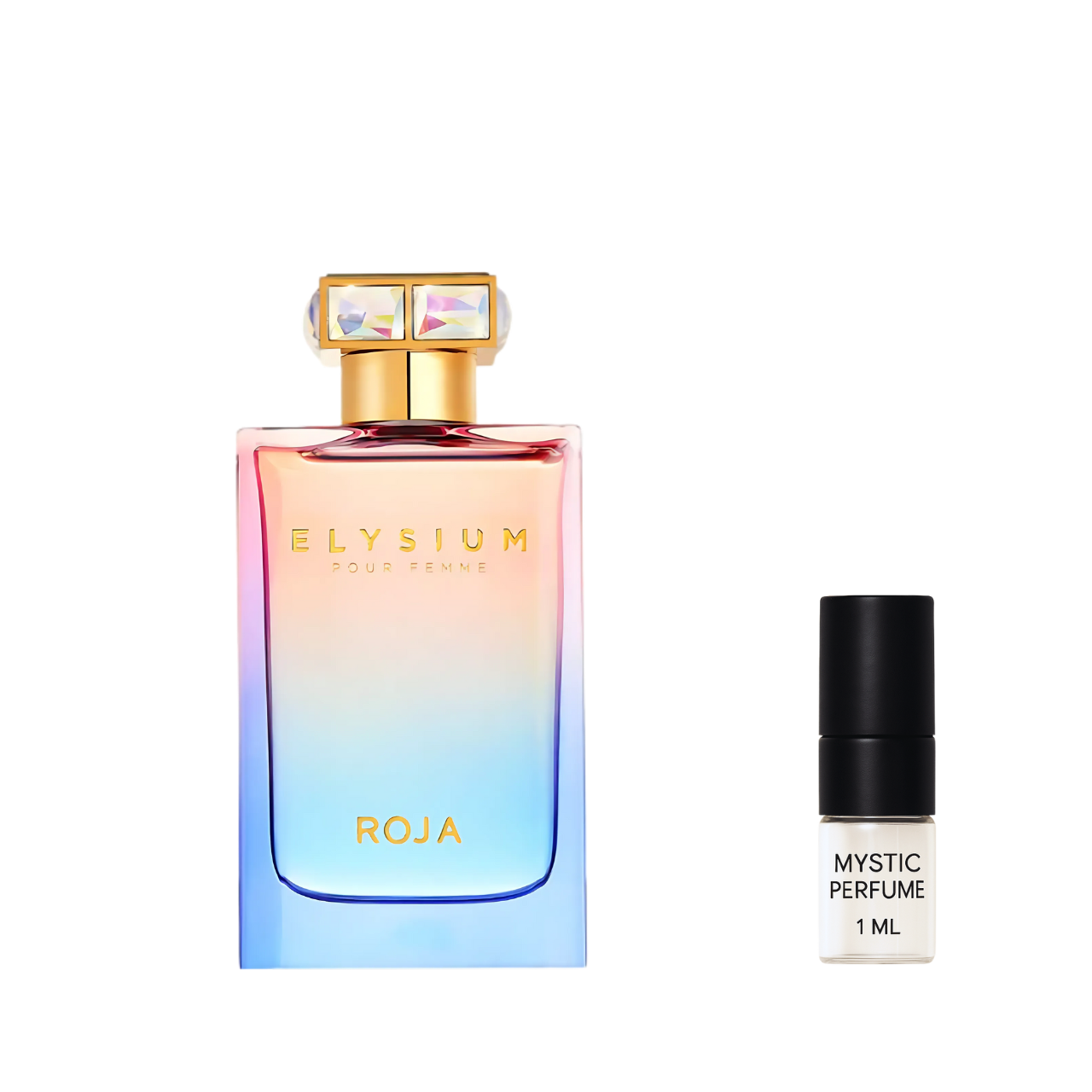 Roja Elysium Pour Femme sample vial label detail