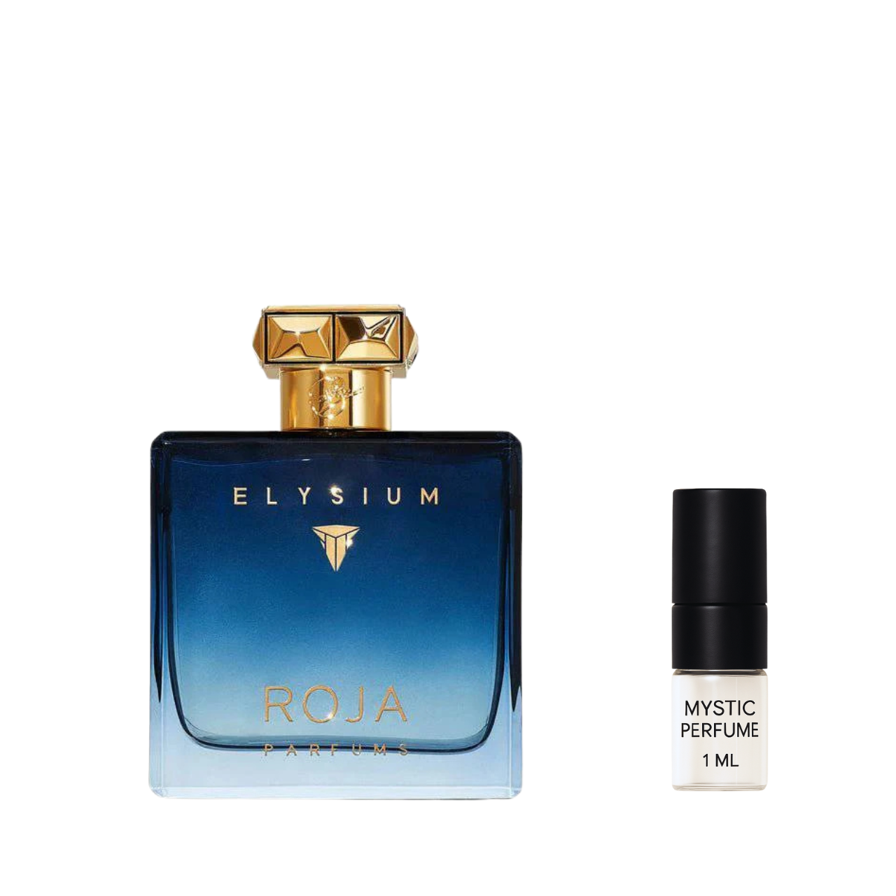 Roja Elysium Pour Homme Cologne sample vial label detail