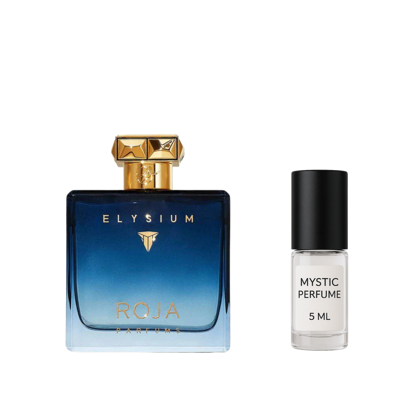 Roja Elysium Pour Homme Cologne sample vial label detail