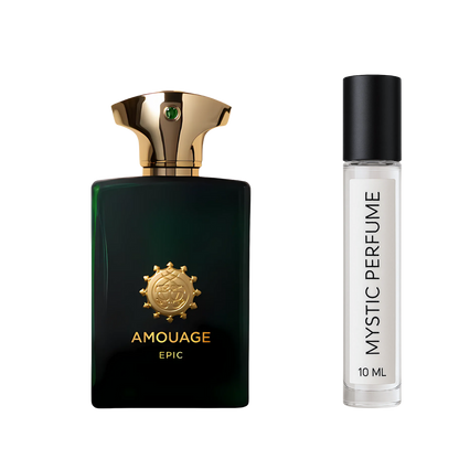 Amouage Epic Man sample vial label detail