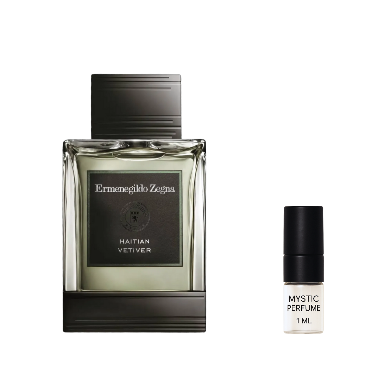 Ermenegildo Zegna Haitian Vetiver Eau de Toilette sample vial label detail
