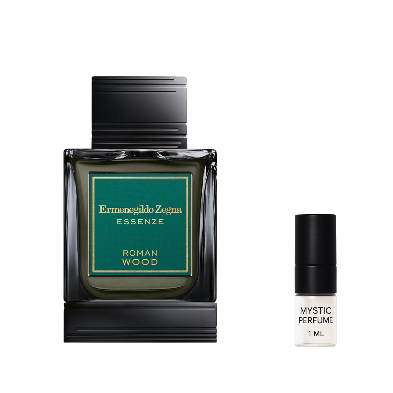 Ermenegildo Zegna Roman Wood Eau de Parfum sample vial label detail