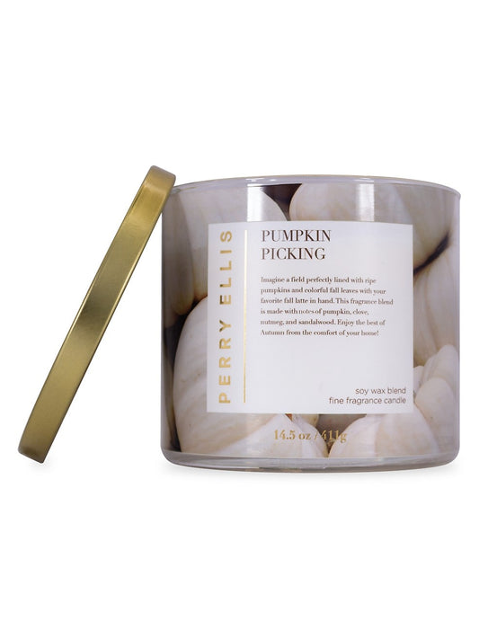Pumpkin Picking 3 Wick Candle by Perry Ellis perfume bottle