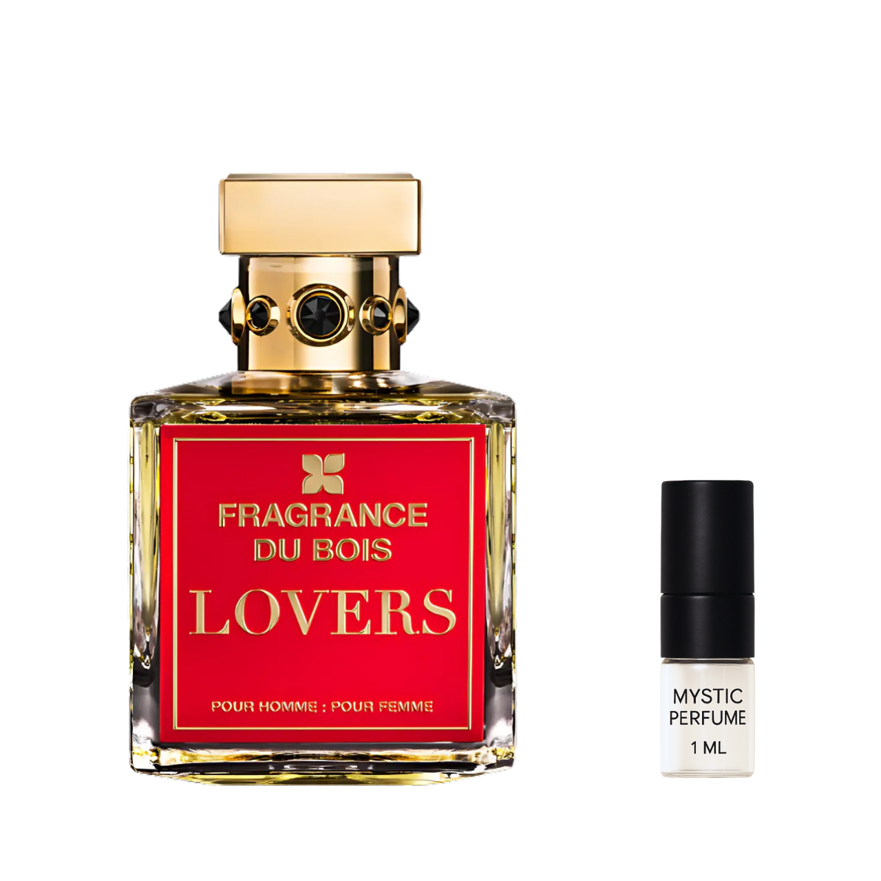 Fragrance Du Bois Lovers sample vial label detail
