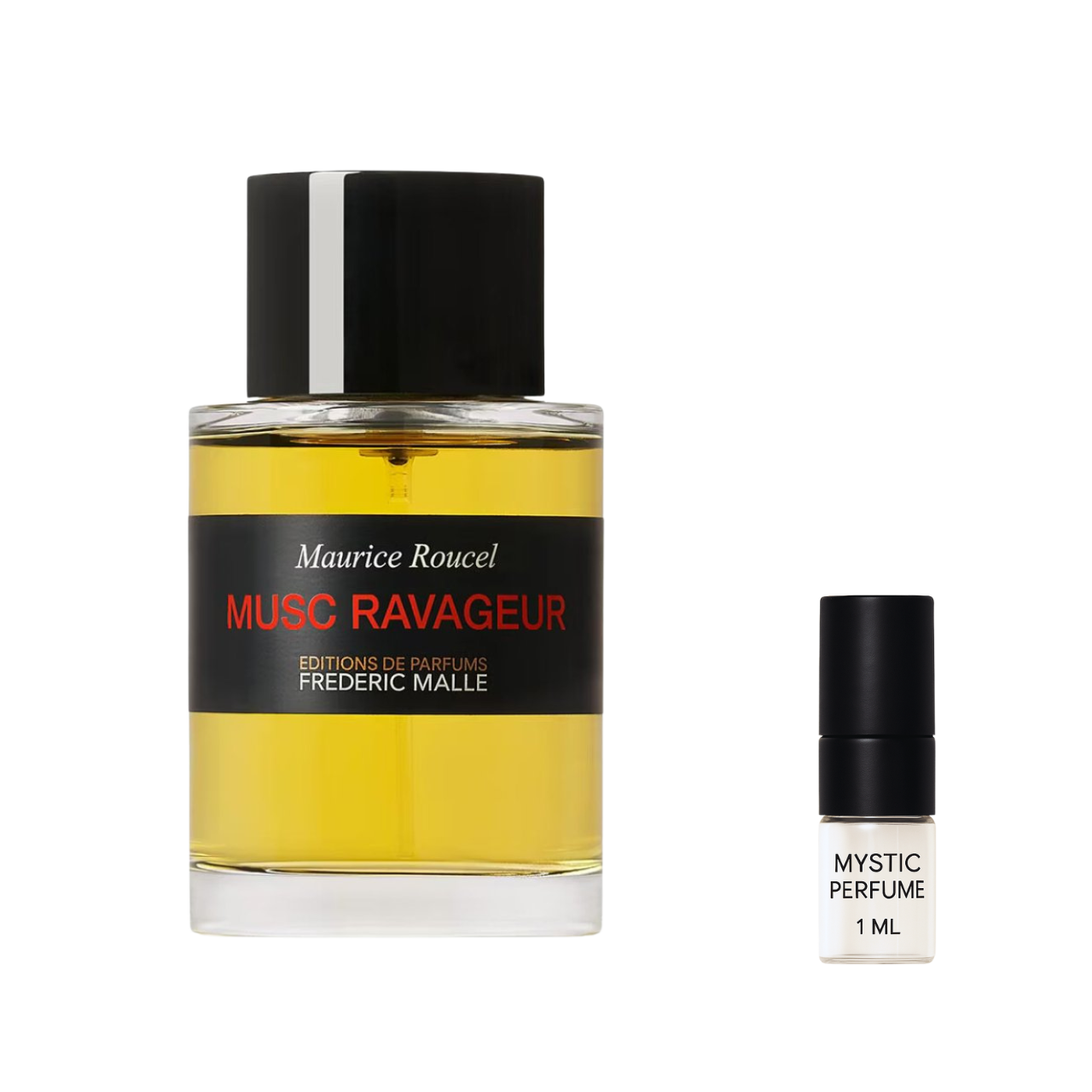 Frederic Malle Musc Ravageur sample vial label detail
