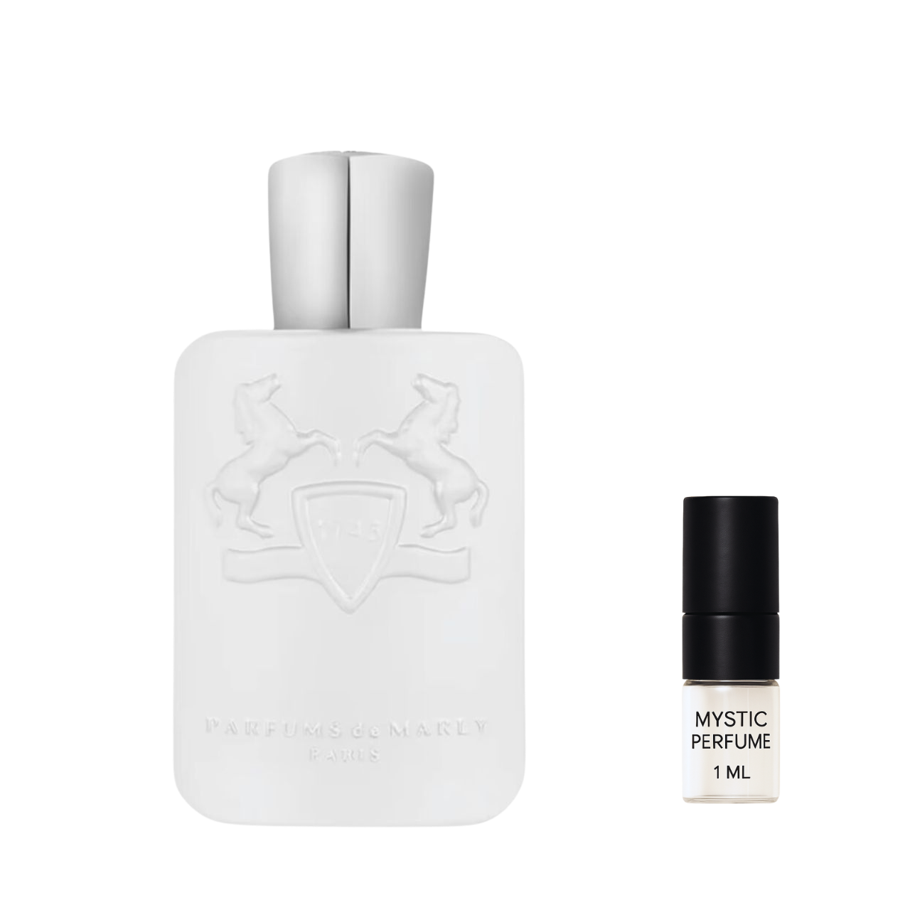 Parfums de Marly Galloway Parfum sample vial label detail
