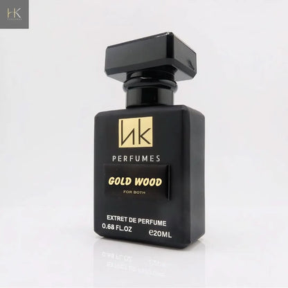 Gold Wood bottle and box