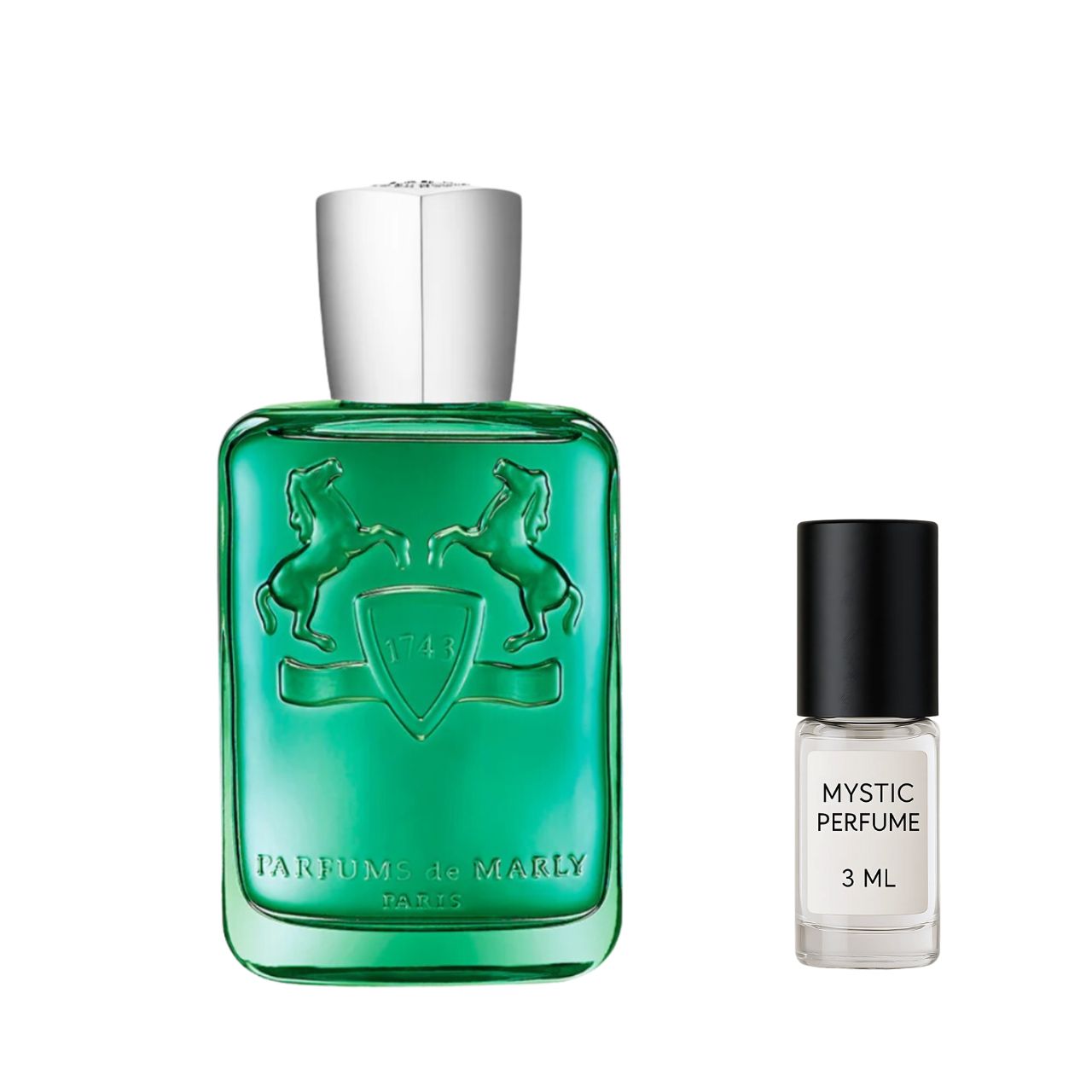 Parfums de Marly Greenley Parfum sample vial label detail