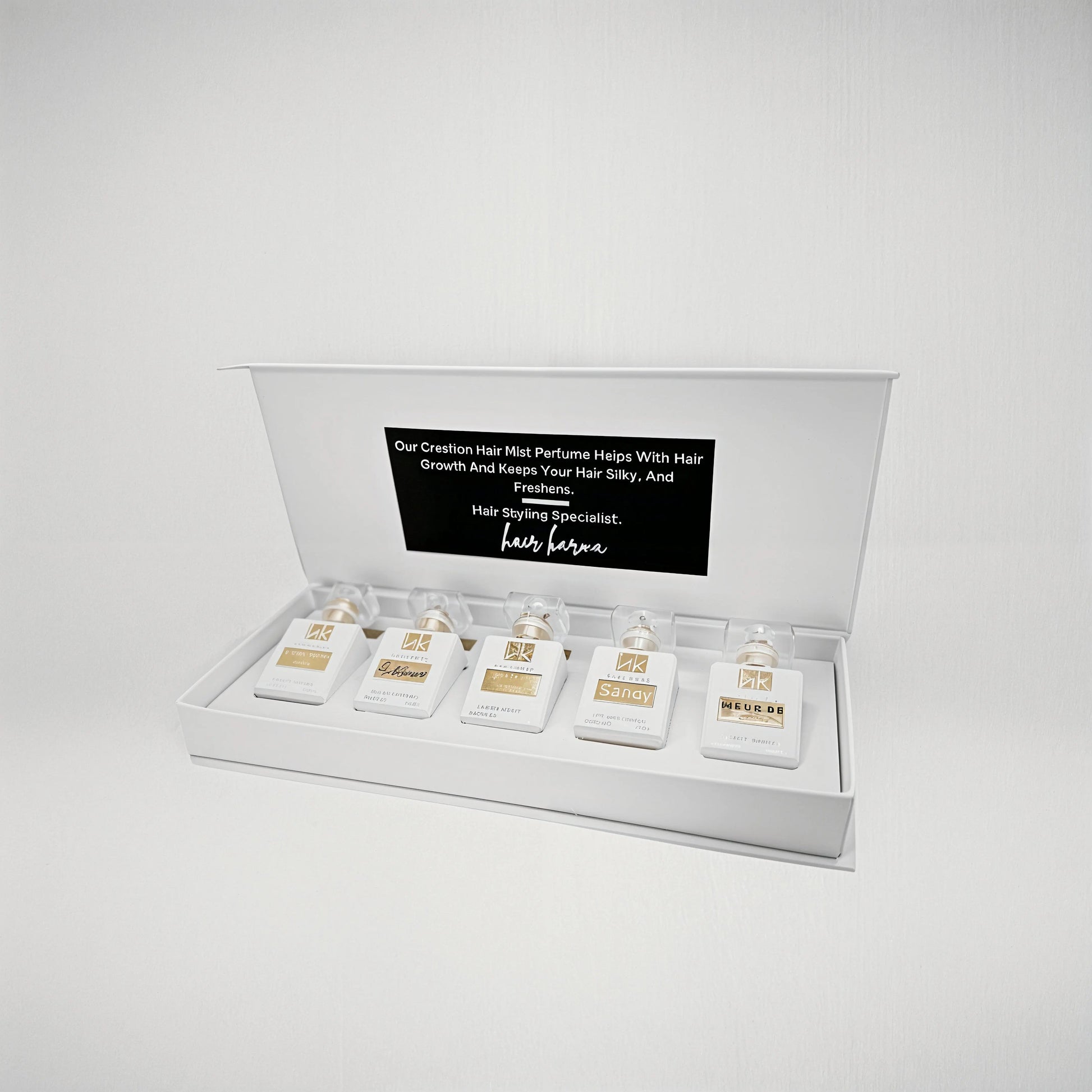 HAIR PERFUMES COLLECTION bottle and box