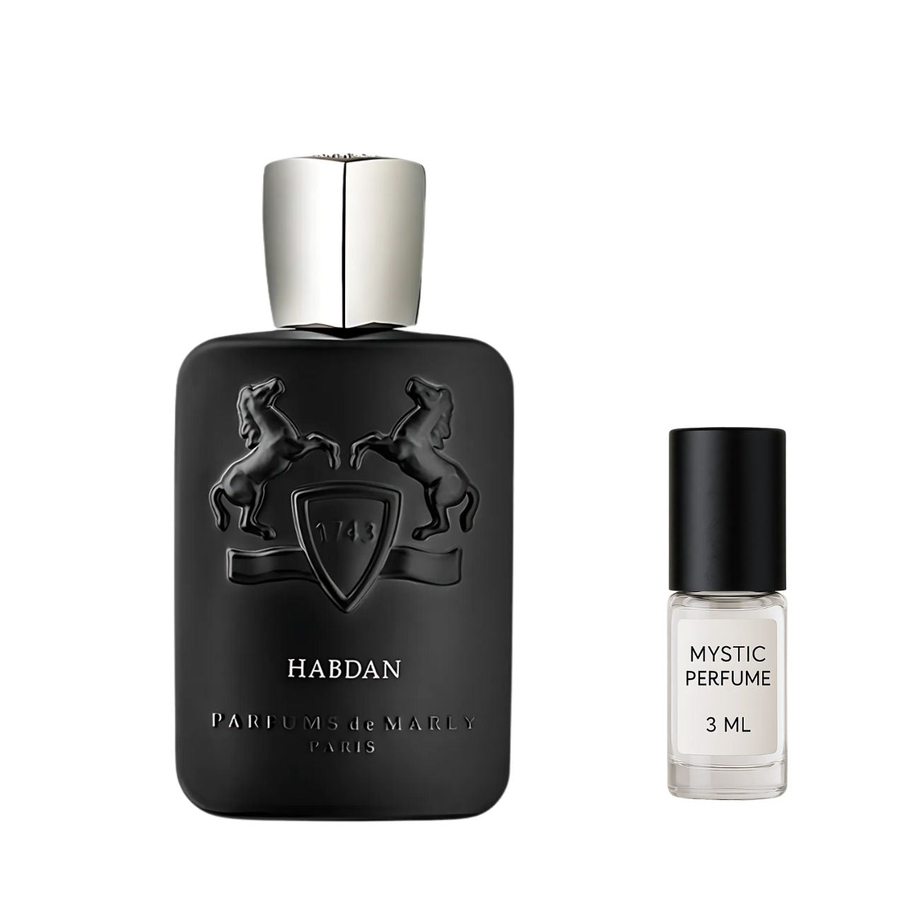 Parfums De Marly Habdan Parfum sample vial label detail