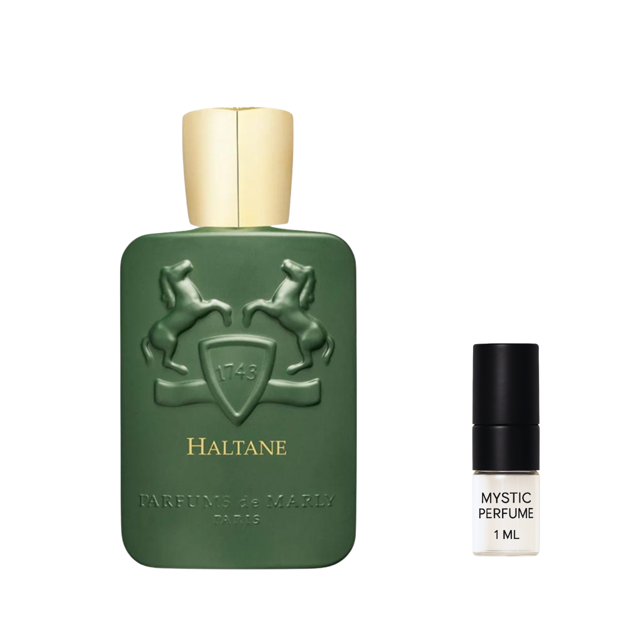 Parfums de Marly Haltane Parfum sample vial label detail