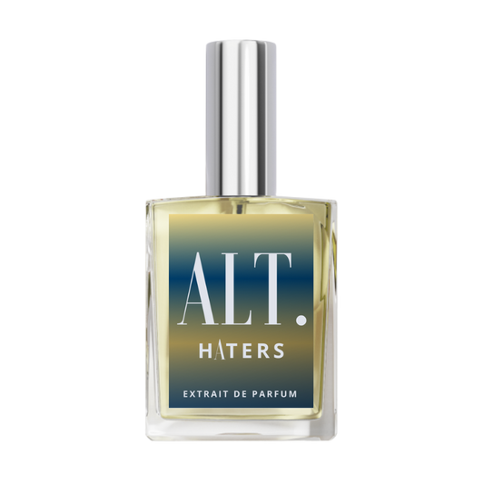 Haters perfume bottle